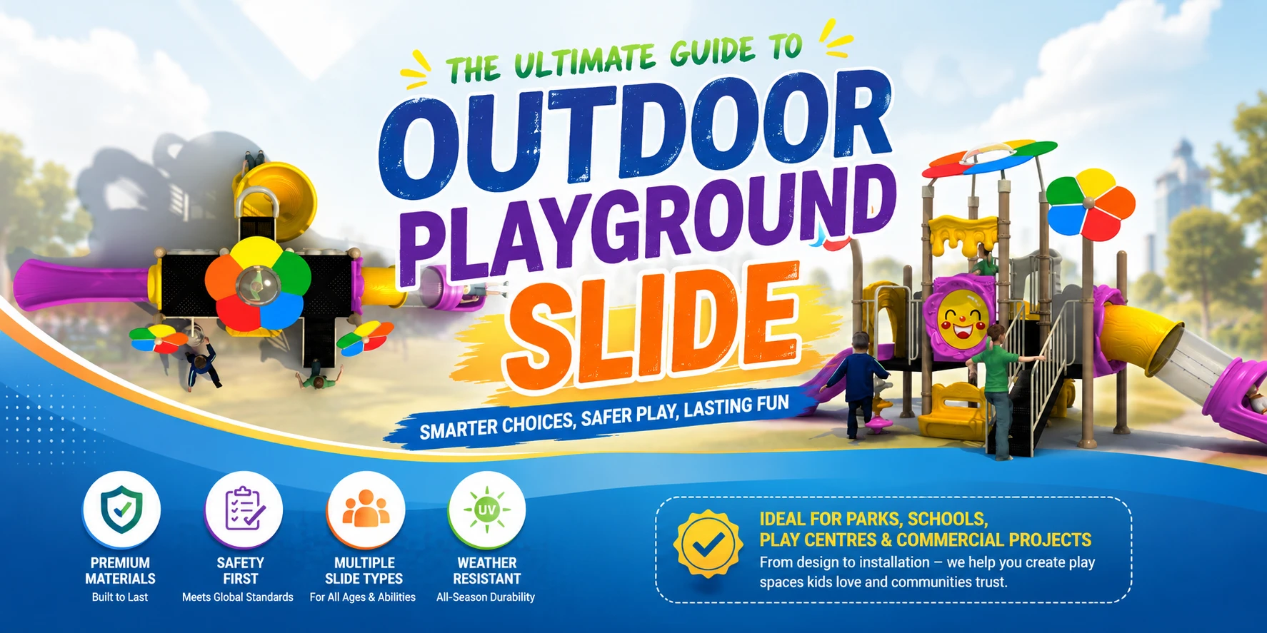 Outdoor Playground Slide Sourcing Guide for Safer and Longer-Lasting Commercial Playgrounds