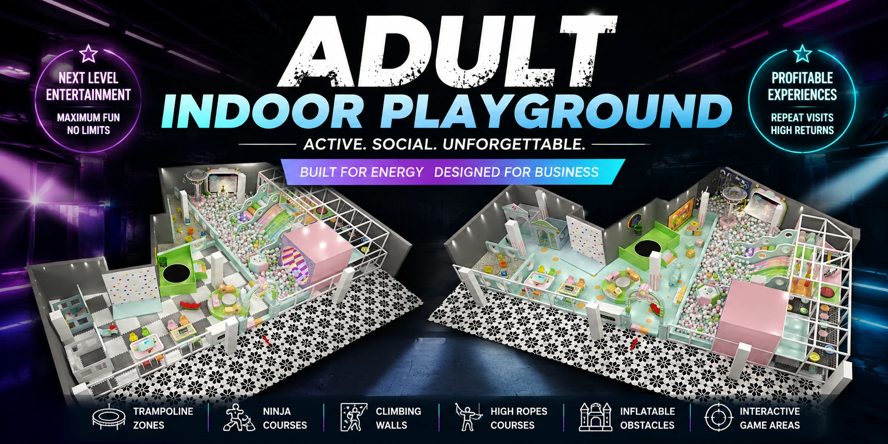 Adult Indoor Playground Experiences Redefining Active Entertainment For Grown-Ups