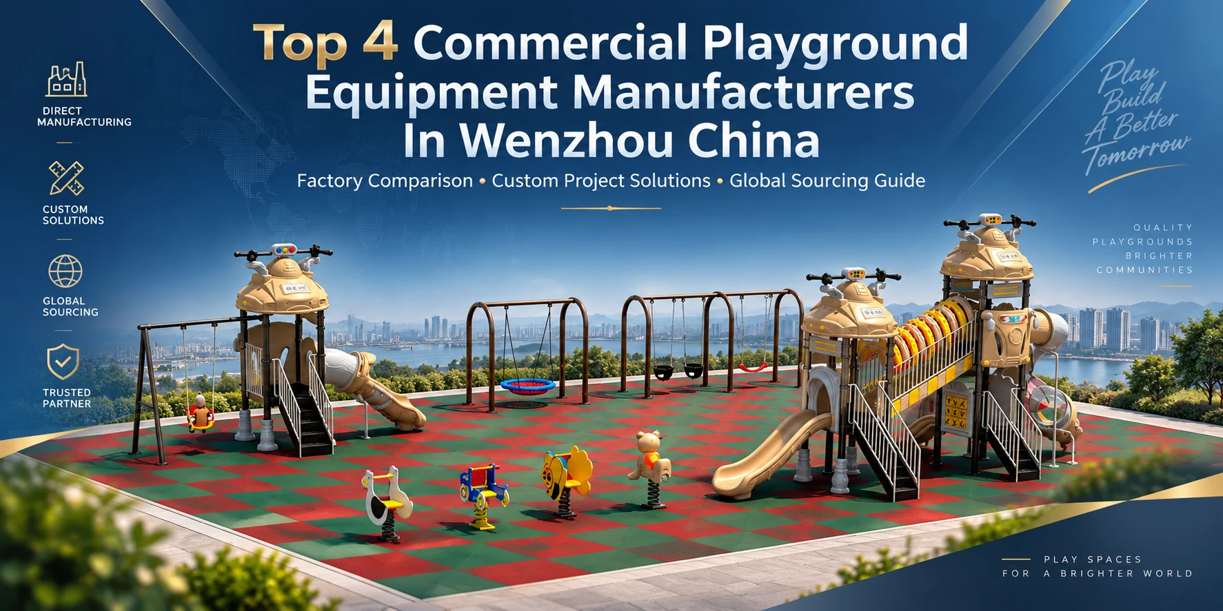 Top 4 Commercial Playground Equipment Manufacturers In Wenzhou China Shaping Global Play Projects